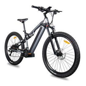 Red 500W Electric Ebike - 27.5 Inch Electric Mountain Bicycle 48V 27 Speed - Bafang Motor (Option: Gray)