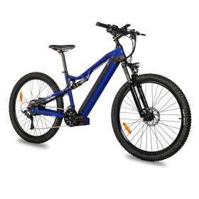 Red 500W Electric Ebike - 27.5 Inch Electric Mountain Bicycle 48V 27 Speed - Bafang Motor (Option: Blue)